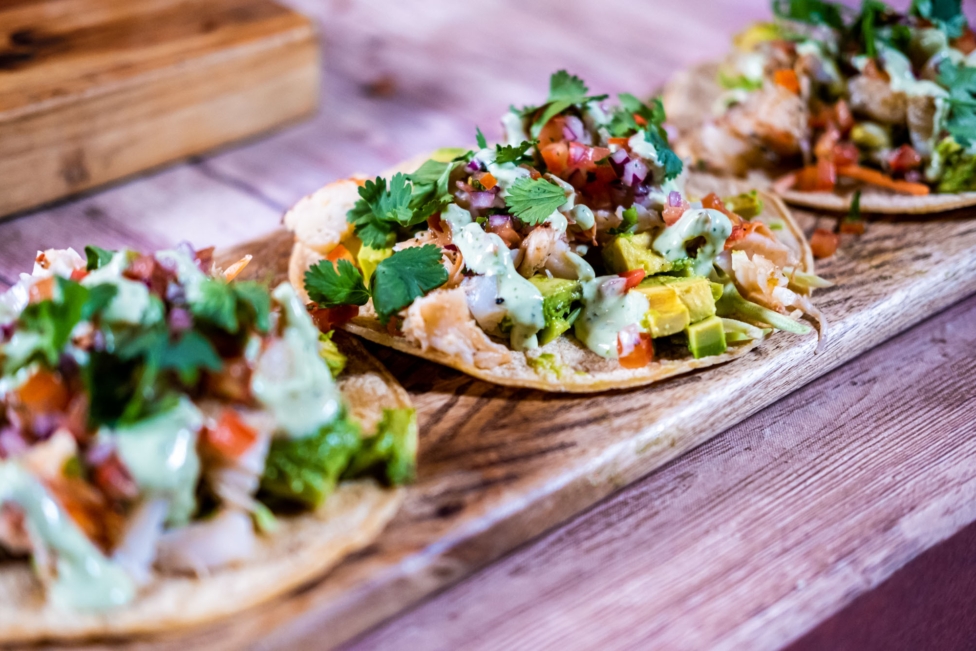 Grilled lobster tacos