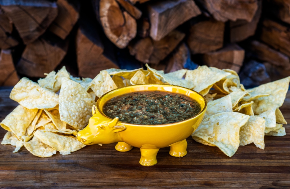 Roasted tomatillo salsa