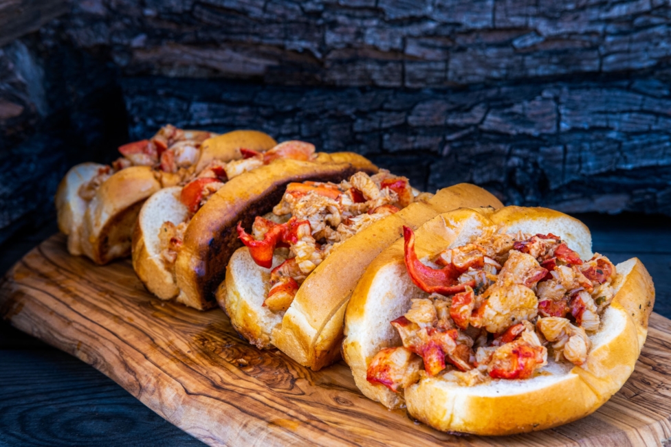 Grilled lobster rolls